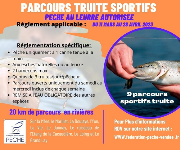 PARCOURS  TRUITE SPORTIF